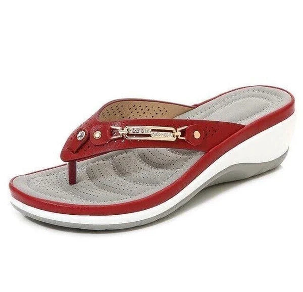 Women's Cushion Flip Flops Thong Sandals Slippers