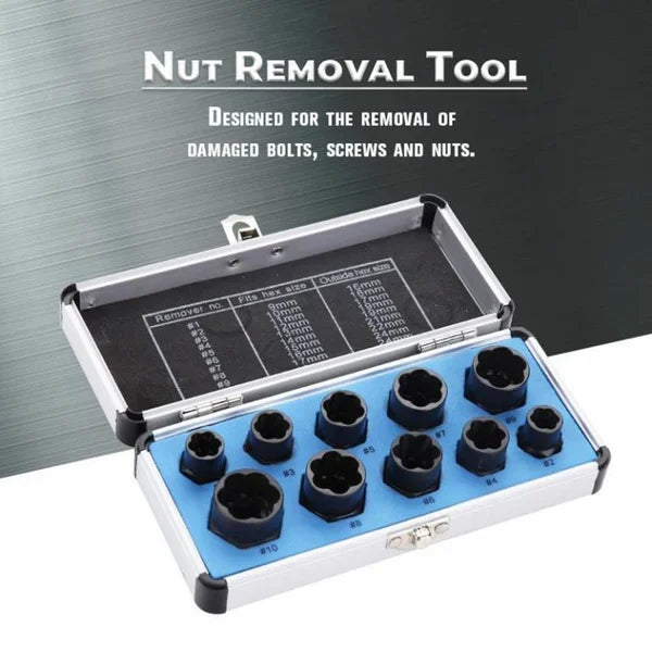 perfect toolkit for removing stripped, rusted bolts & nuts