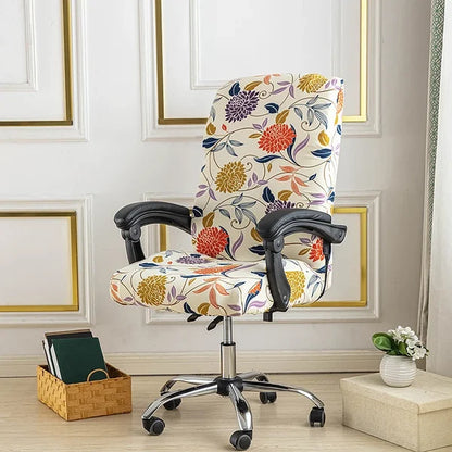 One Piece Printed Office Chair Cover