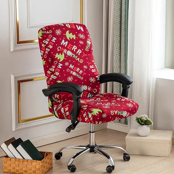 One Piece Printed Office Chair Cover