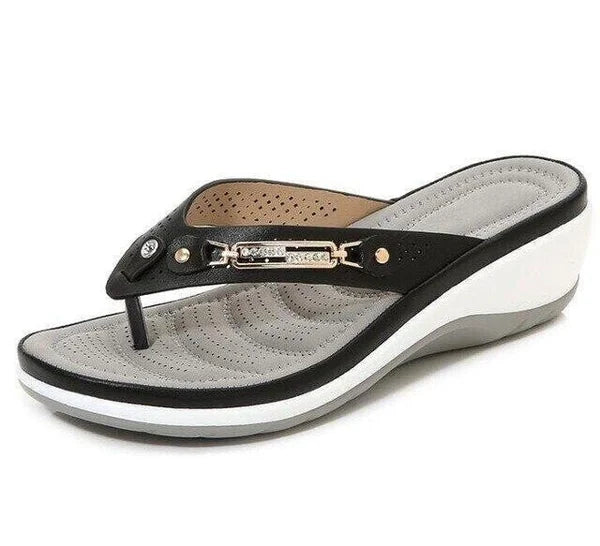 Women's Cushion Flip Flops Thong Sandals Slippers