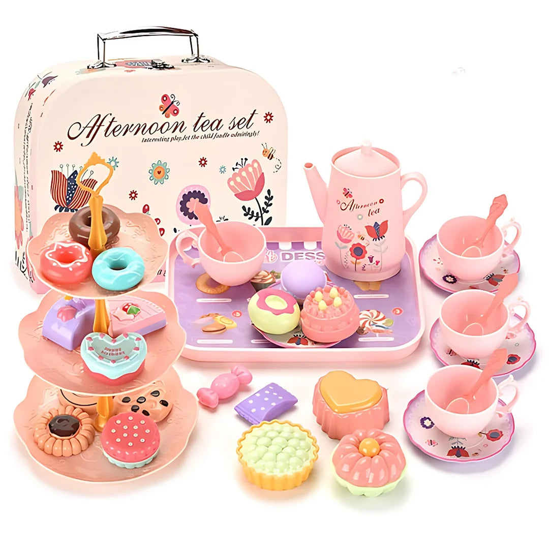 Unicorn Castle Pretend Tin Teapot Set