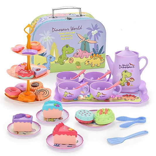 Unicorn Castle Pretend Tin Teapot Set